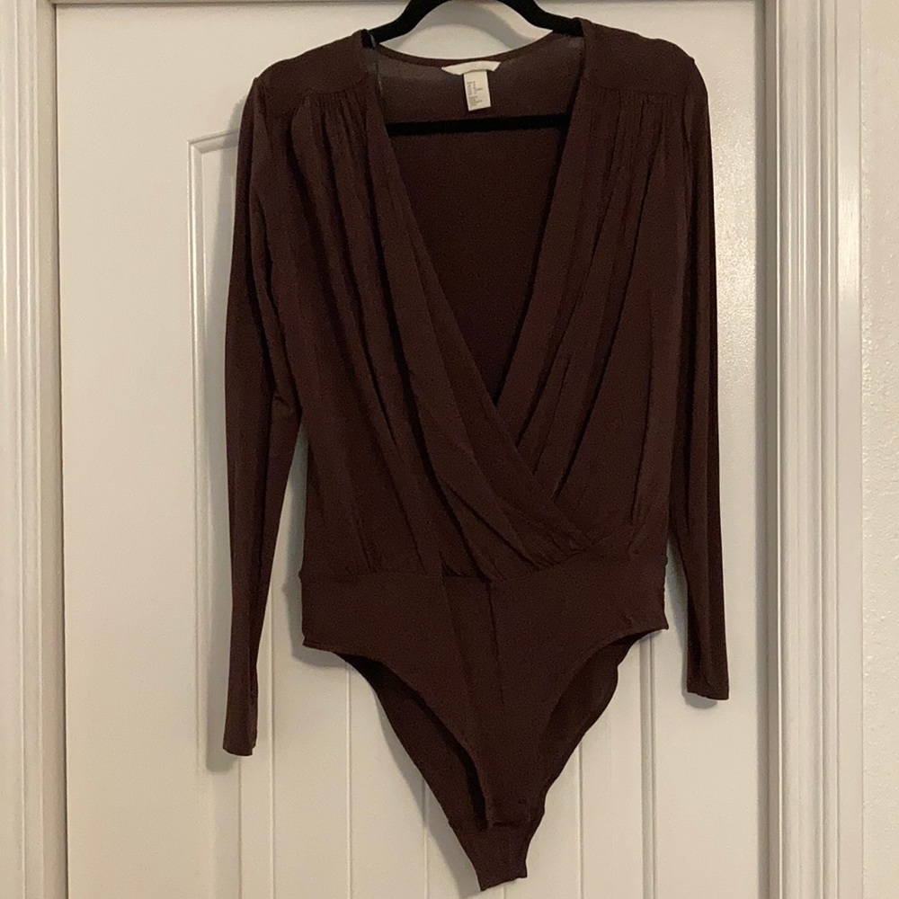 H&M Long-sleeve Purple Bodysuit